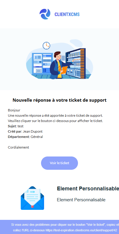 Modèle d'e-mail Welcome